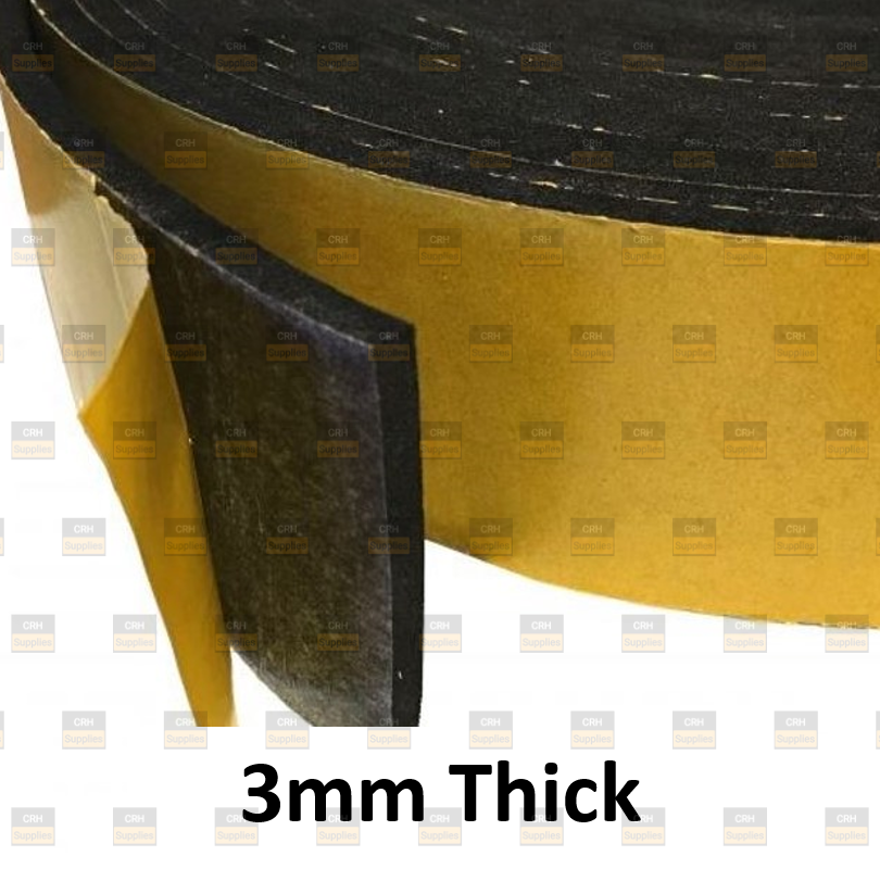 3mm Thick Adhesive Backed Rubber Roll