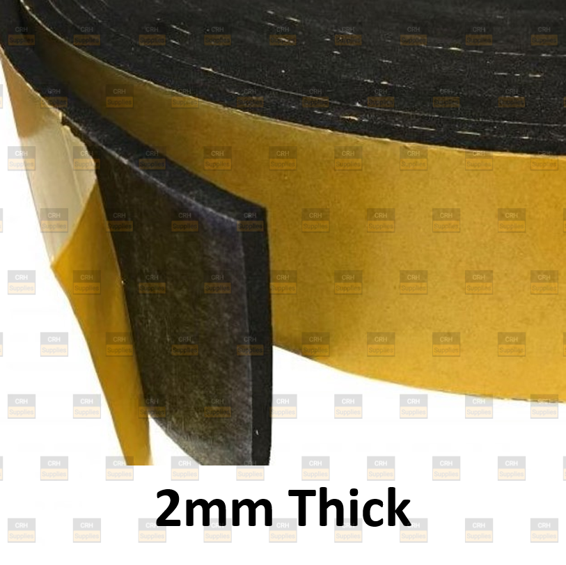 2mm Thick Adhesive Backed Rubber Sheeting