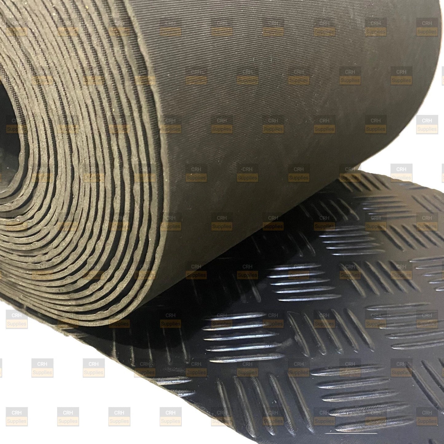 3mm Checker Anti Slip Ribbed Rubber Rolls & Strips