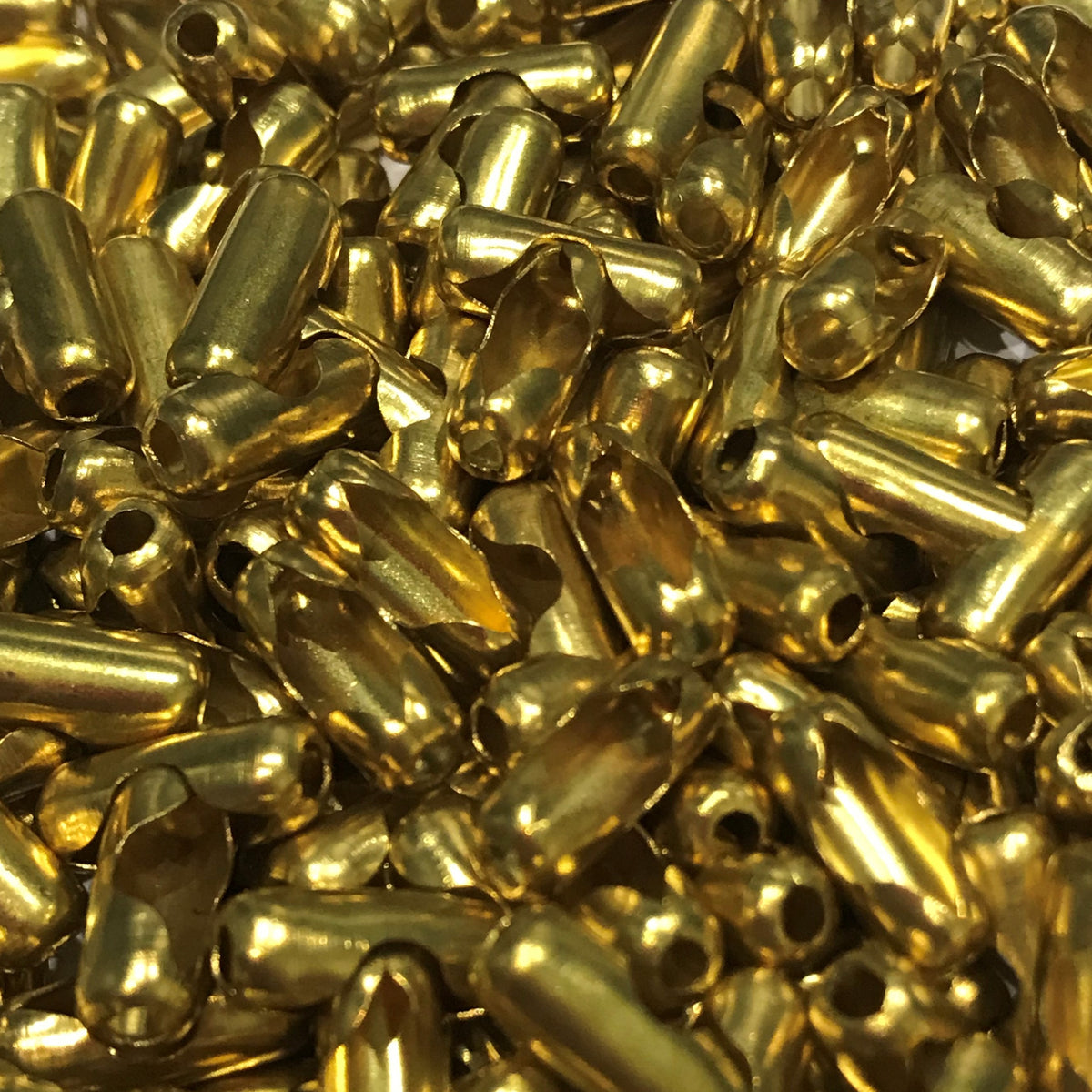 4mm Polished Brass Bead & Ball Chain